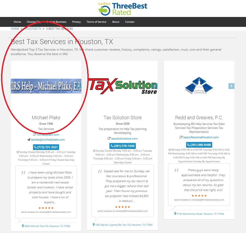 Michael Plaks is top-rated in Houston